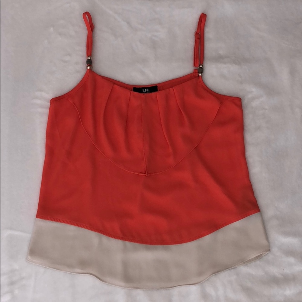 I.N. San Francisco Flowy Spaghetti Strap Blouse